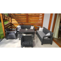 Комплект садових меблів Corfu Fiesta Lyon Max Set Graphite