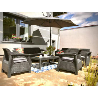 Комплект садових меблів Corfu Fiesta Lyon Max Set Graphite