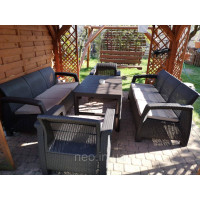 Комплект садових меблів Corfu Fiesta Lyon Max Set Graphite