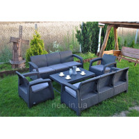 Комплект садових меблів Corfu Fiesta Lyon Max Set Graphite