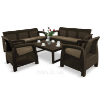 Комплект садових меблів Corfu Fiesta Lyon Max Set Brown