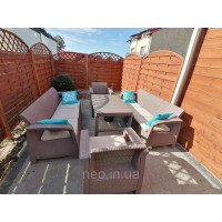 Комплект садових меблів Corfu Fiesta Lyon Max Set Cappuccino Комплект садових меблів Corfu Fiesta Lyon Max Set Cappuccino