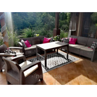 Комплект садових меблів Corfu Fiesta Lyon Max Set Cappuccino Комплект садових меблів Corfu Fiesta Lyon Max Set Cappuccino