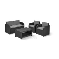 Набір пластикових садових меблів Modena Set Keter 213839 графіт Allibert