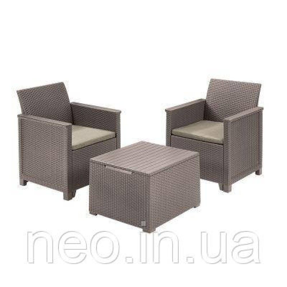 Комплект пластикових меблів Keter Emma Balcony Set 246119 капучіно
