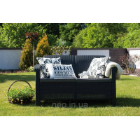 Диван садовий Keter Corfu Love Seat 223233 графіт Allibert