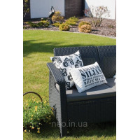Диван садовий Keter Corfu Love Seat 223233 графіт Allibert