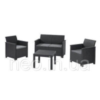 Набір пластикових меблів Keter Emma ІІ Set 246158 графіт