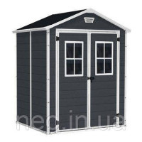 Садовий пластиковий будиночок  KETER MANOR 6 x 5 W 245080 сіро - білий
