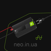 Перетворювач напруги інвертор Green Cell 300 Вт / 600 Вт 12V чистий синус 