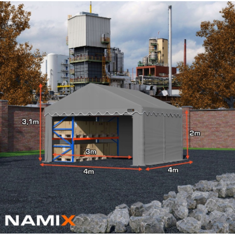Павільйон садовий NAMIX: 4x4m BASIC ⭐⭐⭐⭐⭐,  PE 240 g/m²