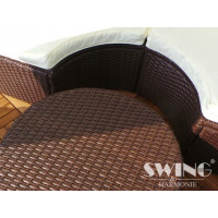 Садовий острів ракушка SWING 210 см + LED підсвітка 3 кольори