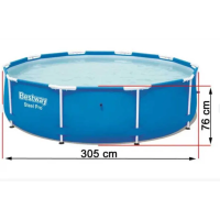 Круглий басейн 305x76 Bestway с насосом 20 в 1 MAX 2021 56679