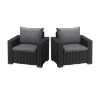 Комплект садових крісел Keter California Chair (2x) 231561 графіт