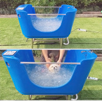 Blovi Hydro Therapy Dog Spa Ivory Tub - професійна ванна з системою SPA та функцією озонування, слонова кістка/білий