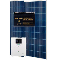 Сонячний набір : панель 2x180W + SinusPRO 2200S 12V + Акумулятор 100Ah