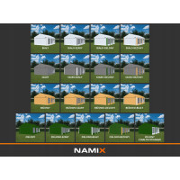 Павільйон садовий NAMIX: 3x4m BASIC, зелений PE 240 g/m²