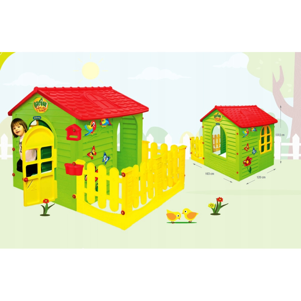 Дитячий ігровий будиночок Mochtoys пластиковий 165*120*120см 