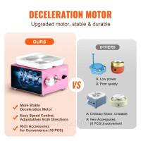 Vevor 312658 Mini Pottery Wheel Electric Ceramic Wheel Machine 320RPM Pink Children
