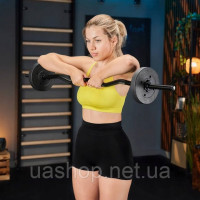 Набір бітумних гантель для вправ 52 кг зі штангою Trex Sport Набір бітумних гантель для вправ 52 кг зі штангою Trex Sport