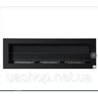 Біокамін зі склом 120 см 120х40 см 1200х400 Black Black Fireplace