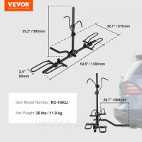 Vevor 310009 2 Багажник для велосипеда Складний кріплення для вантажного автомобіля SUV 1.25 Vevor 310009 2 Багажник для велосипеда Складний кріплення для вантажного автомобіля SUV 1.25