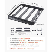 Vevor 310019 Roof Rack Buggage Rack Casse Car Doof 1216x1020x142mm Truck позашляховика Vevor 310019 Roof Rack Buggage Rack Casse Car Doof 1216x1020x142mm Truck позашляховика