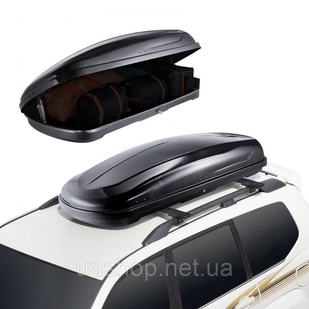 Vevor 310026 Багажник на дах багажника 220L ABS Позашляховики Автомобілі Чорний