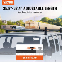 Vevor 310069 багажник-драбина на дах рейлінг 2 шт. довжина 910-1330 мм регульований вантажний багажник на дах 181 кг Vevor 310069 багажник-драбина на дах рейлінг 2 шт. довжина 910-1330 мм регульований вантажний багажник на дах 181 кг