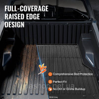 Vevor 310116 Килимок для ліжка Toyota Tacoma (2005-2023) TPE протектор кузова чорний Vevor 310116 Килимок для ліжка Toyota Tacoma (2005-2023) TPE протектор кузова чорний