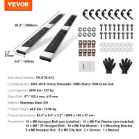 Vevor 310126 6-дюймові підніжки сумісні з 2007-2018 Chevy Silverado/GMC Sierra 1500 Crew Cab/2019 2500HD 3500HD 1500 LD, 201 бічні Vevor 310126 6-дюймові підніжки сумісні з 2007-2018 Chevy Silverado/GMC Sierra 1500 Crew Cab/2019 2500HD 3500HD 1500 LD, 201 бічні