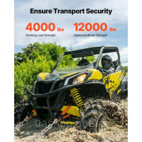 Vevor 310181 Ремені для кріплення осей, 5,08 x 97,536 см, Надміцні ремені для кріплення осей, міцність на розрив 5443,1 кг, Ремені Vevor 310181 Ремені для кріплення осей, 5,08 x 97,536 см, Надміцні ремені для кріплення осей, міцність на розрив 5443,1 кг, Ремені