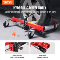 Vevor 310187 Wheel Cart Heavy Duty Vehicle Positioning Tire Jack Автомобільний домкрат 1500 фунтів 4 упаковки Vevor 310187 Wheel Cart Heavy Duty Vehicle Positioning Tire Jack Автомобільний домкрат 1500 фунтів 4 упаковки