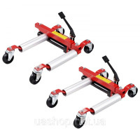 Vevor 310189 Гідравлічний домкрат 2 x Wheel Cart Позиціонування транспортного засобу, 680 кг Vevor 310189 Гідравлічний домкрат 2 x Wheel Cart Позиціонування транспортного засобу, 680 кг