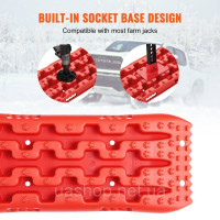 Vevor 310218 Упаковка з 2 тягових дощок Traction Tape PP Mud Snow Sand Short Red Vevor 310218 Упаковка з 2 тягових дощок Traction Tape PP Mud Snow Sand Short Red