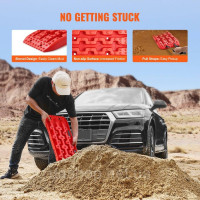 Vevor 310218 Упаковка з 2 тягових дощок Traction Tape PP Mud Snow Sand Short Red Vevor 310218 Упаковка з 2 тягових дощок Traction Tape PP Mud Snow Sand Short Red