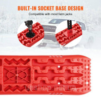 Vevor 310216 Пакет з 2 тягових дощок Traction Tape PP Mud Snow Sand Long Red Vevor 310216 Пакет з 2 тягових дощок Traction Tape PP Mud Snow Sand Long Red