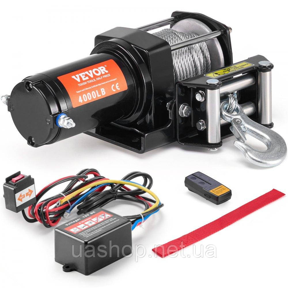 Vevor 310232 Електролебідка 12V 1814кг електрична лебідка мотор лебідка позашляхова лебідка IP55