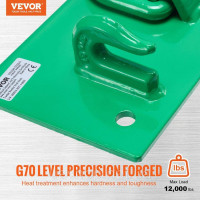 Vevor 310256 7,93 мм Сталевий грейферний гак клас 70 5443,1 кг Vevor 310256 7,93 мм Сталевий грейферний гак клас 70 5443,1 кг
