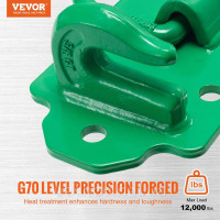 Vevor 310259 2x 9,52 мм, гаки для ковша трактора, клас 70, сталь, 5443,1 кг RV Vevor 310259 2x 9,52 мм, гаки для ковша трактора, клас 70, сталь, 5443,1 кг RV