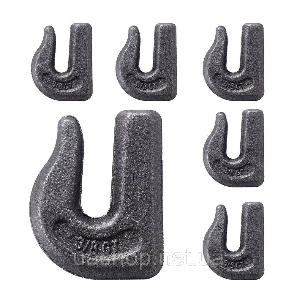 Vevor 310261 6x гаки для ковша трактора 7,93 мм, гаки зі сталі марки 70 6803,88 кг