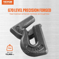 Vevor 310261 6x гаки для ковша трактора 7,93 мм, гаки зі сталі марки 70 6803,88 кг Vevor 310261 6x гаки для ковша трактора 7,93 мм, гаки зі сталі марки 70 6803,88 кг