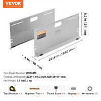 Vevor 310275 Інструмент для розвал-сходження коліс, колійні пластини, точна рулетка і таблиця перерахунку