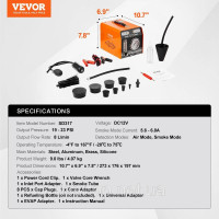 Vevor 310278 Автомобільний детектор витоку туману Вакуумний детектор витоку палива Vevor 310278 Автомобільний детектор витоку туману Вакуумний детектор витоку палива