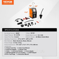 Vevor 310279 Автомобільна система протитуману Детектор витоків EVAP Тестер витоків Вбудований повітряний насос Vevor 310279 Автомобільна система протитуману Детектор витоків EVAP Тестер витоків Вбудований повітряний насос