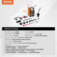 Vevor 310280 Автомобільна машина для туману EVAP Вакуумний детектор витоків Вбудований повітряний насос Vevor 310280 Автомобільна машина для туману EVAP Вакуумний детектор витоків Вбудований повітряний насос