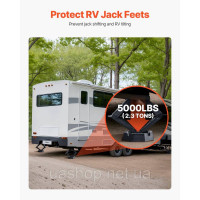Vevor 310297 4 x Рівневі колодки 2300 кг Трейлерні домкрати для квадратних футів 139,7 мм