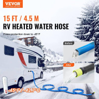 Vevor 310339 Шланг з підігрівом 15 футів RV -45℉ Антифриз Vevor 310339 Шланг з підігрівом 15 футів RV -45℉ Антифриз
