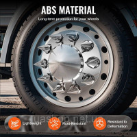 Vevor 310371 Комплект кришки задньої та передньої осі ABS кришки гайки колеса 6 шт.