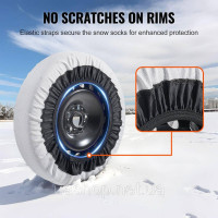 Vevor 310377 Thickened Snow Socks Tires Snow Traction Tire Cover Medium Pack 2 шт.